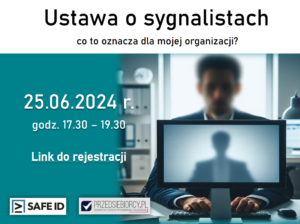 Zmiana terminu: Webinaru dot. Ustawy o ochronie sygnalistów