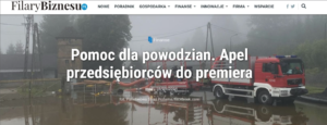 Pomoc dla powodzian. Apel przedsiębiorców do premiera