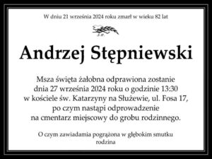 Pogrzeb Andrzeja Stępniewskiego