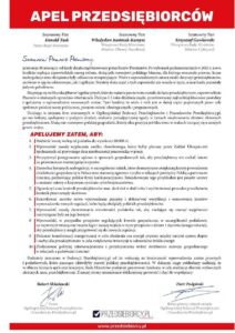 Apel Przedsiębiorców