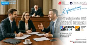 Mediacja w biznesie i samorządzie – warsztaty i konsultacje w ramach Tygodnia Mediacji.